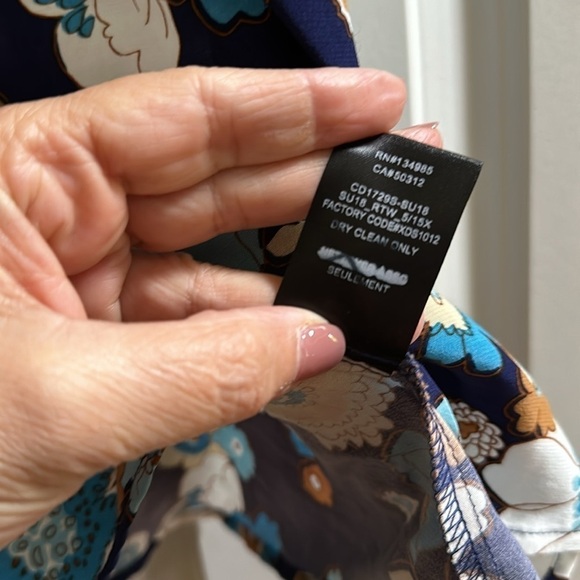 For Love & Lemons Sky Magnolia Mini Dress Floral print SzSmall in Shades of blue - Picture 9 of 12